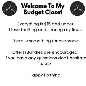 ✨️Budget Closet✨️